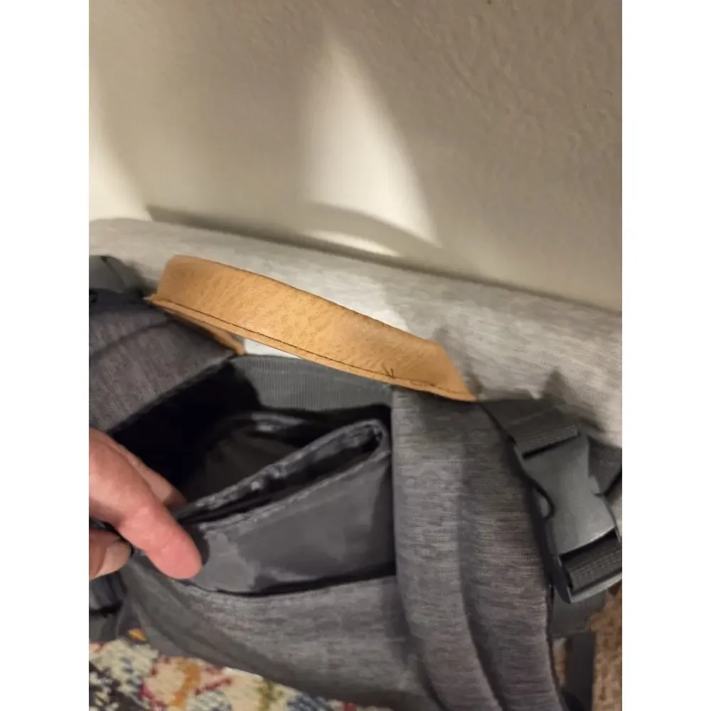 Eddie Bauer Cascade First Adventure Backpack Diaper Bag Gray Travel Sack